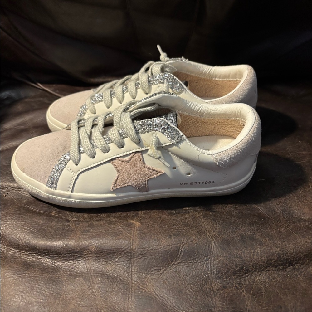 Vintage Havana Womens Flair Glitter Lace Up Sneakers Shoes Casual - 5.5 - Picture 4 of 8